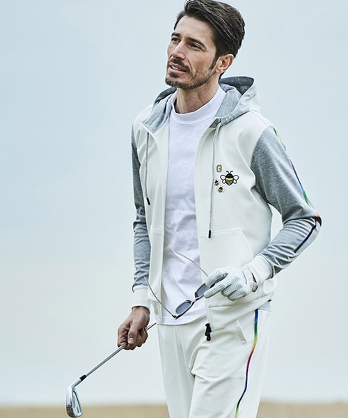 【セール】g-stage ゴルフジャガード 切り替え ジャージ フーデッドパーカー(パーカー)|g-stage(ジーステージ) 【セール】g-stage ゴルフジャガード 切り替え ジャージ フーデッドパーカー(パーカー)|g-stage(ジーステージ)