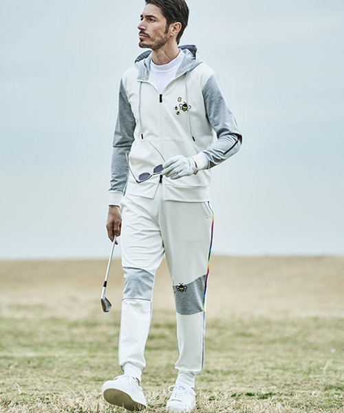 【セール】g-stage ゴルフジャガード 切り替え ジャージ フーデッドパーカー(パーカー)|g-stage(ジーステージ) 【セール】g-stage ゴルフジャガード 切り替え ジャージ フーデッドパーカー(パーカー)|g-stage(ジーステージ)