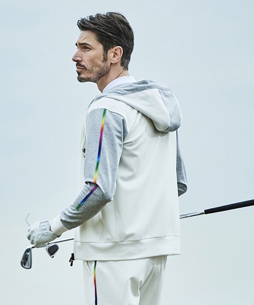 【セール】g-stage ゴルフジャガード 切り替え ジャージ フーデッドパーカー(パーカー)|g-stage(ジーステージ) 【セール】g-stage ゴルフジャガード 切り替え ジャージ フーデッドパーカー(パーカー)|g-stage(ジーステージ)