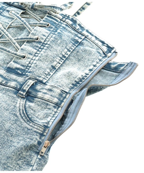 ANAP kids(アナップキッズ)の「レースアップ フレア サロペット 【ジュニアお揃い】(サロペット/オーバーオール・キッズ・ライトブルー/ブラック・110cm/120cm/130cm)」の22枚目の写真