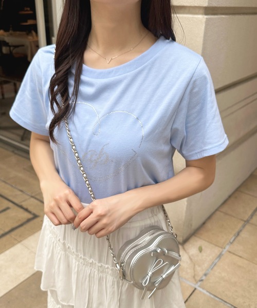 apres jour(アプレジュール)の「ラインストーンハートロゴTシャツ【ZOZOTOWN限定アイテム】(Tシャツ/カットソー・レディース・ライトピンク/ブルー/オフホワイト/ブラック・X-LARGE/フリー)」の20枚目の写真