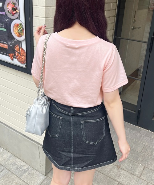 apres jour(アプレジュール)の「ラインストーンハートロゴTシャツ【ZOZOTOWN限定アイテム】(Tシャツ/カットソー・レディース・ライトピンク/ブルー/オフホワイト/ブラック・X-LARGE/フリー)」の10枚目の写真