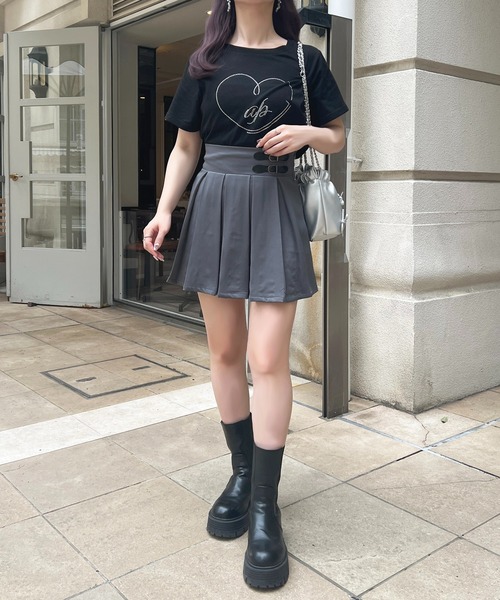 apres jour(アプレジュール)の「ラインストーンハートロゴTシャツ【ZOZOTOWN限定アイテム】(Tシャツ/カットソー・レディース・ライトピンク/ブルー/オフホワイト/ブラック・X-LARGE/フリー)」の22枚目の写真