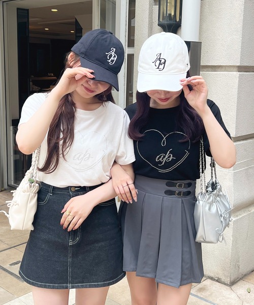 apres jour(アプレジュール)の「ラインストーンハートロゴTシャツ【ZOZOTOWN限定アイテム】(Tシャツ/カットソー・レディース・ライトピンク/ブルー/オフホワイト/ブラック・X-LARGE/フリー)」の6枚目の写真