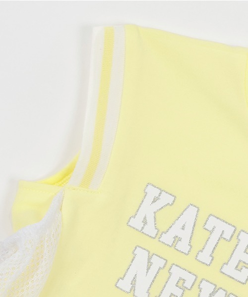 【新品】kate spade kids メッシュワンピース 140 黄色 kate spade new york kids（ケイトスペードニューヨーク）の「トドラー