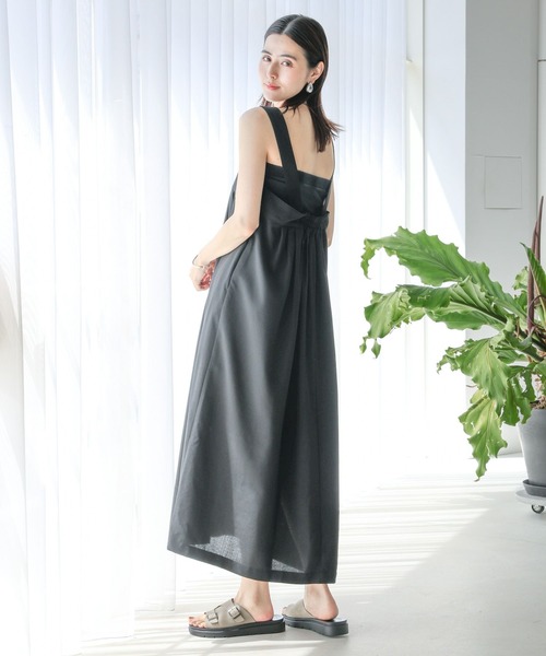 LEPSIM（レプシィム）の「リネンライクスクエアワンピース 120805