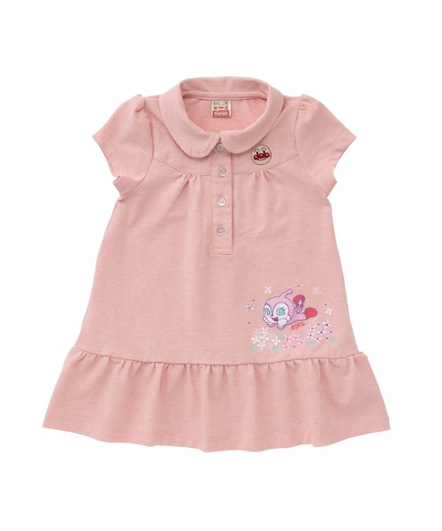 ANPANMAN KIDS COLLECTION（アンパンマンキッズコレクション）の「カノコポロ刺繍ワンピース（ワンピース・キッズ・サックスブルー/ピンク・100cm/90cm/120cm/110cm）」の4枚目の写真