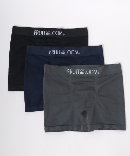FRUIT OF THE LOOM(フルーツオブザルーム)の「FRUIT OF THE LOOM/フルーツオブザルーム 3枚セット 立体成型 ロゴ ボクサーパンツ/ボックスパッケージ(ボクサーパンツ・メンズ・ブラック/マルチ・FREE)」の4枚目の写真
