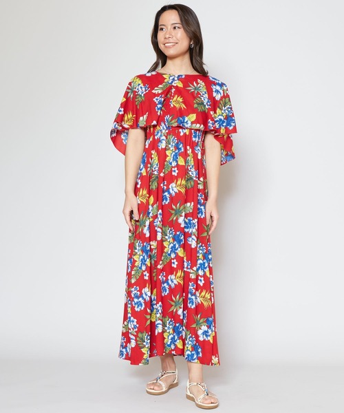 【セール】【Kahiko】ナニアロケープ付きキャミワンピース 2WAY（ワンピース）｜Kahiko（カヒコ） 4,974円