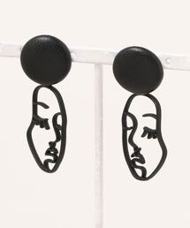 TONE SELECT GOODS | 【caramel late】合成皮革×フェイスピアス(ピアス(両耳用))