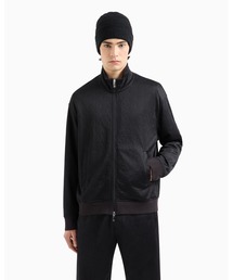 ARMANI EXCHANGE（アルマーニエクスチェンジ）の「【A|X アルマーニ エクスチェンジ】オールオーバージャカードモノグラム　ジップアップスウェットトップ（スウェット）」