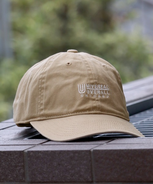 UNIVERSAL OVERALL（ユニバーサルオーバーオール）の「【UNIVERSAL OVERALL/ユニバーサルオーバーオール】コットンツイル ロゴキャップ（キャップ・メンズ・グレー/ネイビー/ベージュ/ブラック/チャコールグレー・FREE）」の5枚目の写真