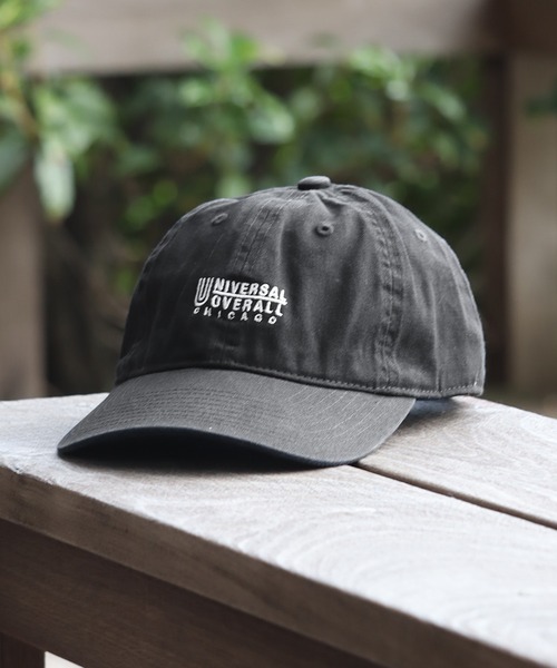 UNIVERSAL OVERALL（ユニバーサルオーバーオール）の「【UNIVERSAL OVERALL/ユニバーサルオーバーオール】コットンツイル ロゴキャップ（キャップ・メンズ・グレー/ネイビー/ベージュ/ブラック/チャコールグレー・FREE）」の3枚目の写真