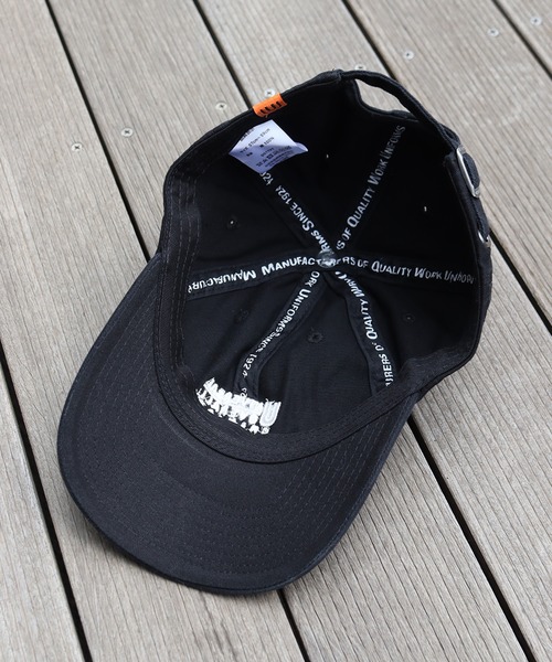 UNIVERSAL OVERALL（ユニバーサルオーバーオール）の「【UNIVERSAL OVERALL/ユニバーサルオーバーオール】コットンツイル ロゴキャップ（キャップ・メンズ・グレー/ネイビー/ベージュ/ブラック/チャコールグレー・FREE）」の13枚目の写真