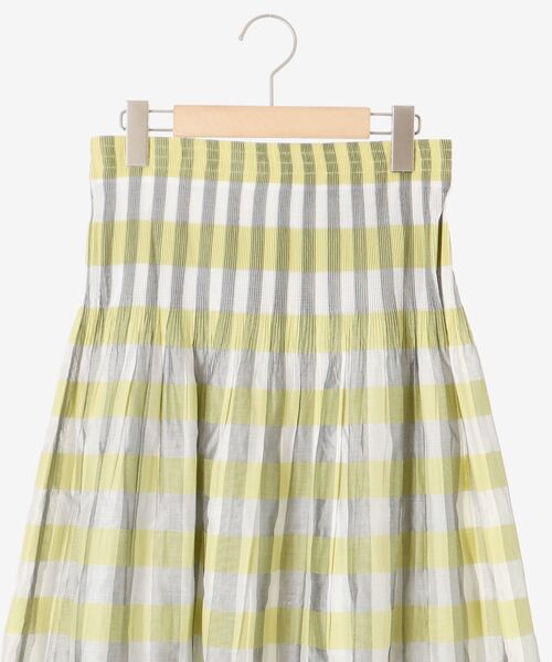 le.coeur blanc(ルクールブラン)の「チェック×ストライプシャーリングスカート(スカート・レディース・イエロー系その他/グリーン系その他/ベージュ系その他2・38)」の18枚目の写真