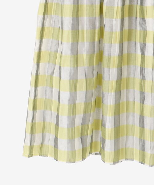 le.coeur blanc(ルクールブラン)の「チェック×ストライプシャーリングスカート(スカート・レディース・イエロー系その他/グリーン系その他/ベージュ系その他2・38)」の19枚目の写真