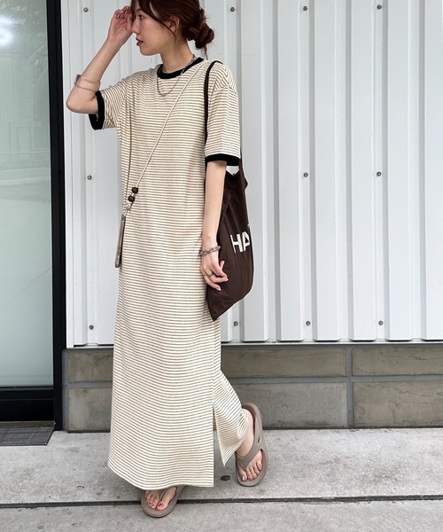 【WEB限定】ワッフルロングワンピース（ワンピース）｜DISCOAT（ディスコート）