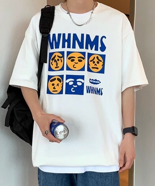 NOWLE（ノウル）の「【NOWLE】ビッグシルエット グラフィック フロント プリント 半袖 Tシャツ（Tシャツ/カットソー・メンズ・ホワイト系その他2/ホワイト系3/ホワイト系5/ブラック系その他/ブラック系その他3/ブラック系2/ブラック系4/ホワイト系1/ホワイト系2/ブラック系その他2/ブラック系5/ブラック系6/ブラック系7/ブラック系8/ブラック系9/ホワイト系その他/ホワイト系その他3/ホワイト系4/ホワイト系6/ブラック系1/ブラック系3/ホワイト系7/ホワイト系8/ホワイト系9・MEDIUM/LARGE/X-LARGE）」の5枚目の写真