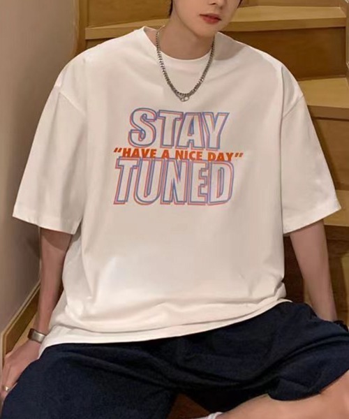 NOWLE（ノウル）の「【NOWLE】ビッグシルエット グラフィック フロント プリント 半袖 Tシャツ（Tシャツ/カットソー・メンズ・ホワイト系その他2/ホワイト系3/ホワイト系5/ブラック系その他/ブラック系その他3/ブラック系2/ブラック系4/ホワイト系1/ホワイト系2/ブラック系その他2/ブラック系5/ブラック系6/ブラック系7/ブラック系8/ブラック系9/ホワイト系その他/ホワイト系その他3/ホワイト系4/ホワイト系6/ブラック系1/ブラック系3/ホワイト系7/ホワイト系8/ホワイト系9・MEDIUM/LARGE/X-LARGE）」の7枚目の写真