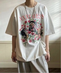 NOWLE | 【NOWLE】ビッグシルエット グラフィック フロント プリント 半袖 Tシャツ(Tシャツ/カットソー)
