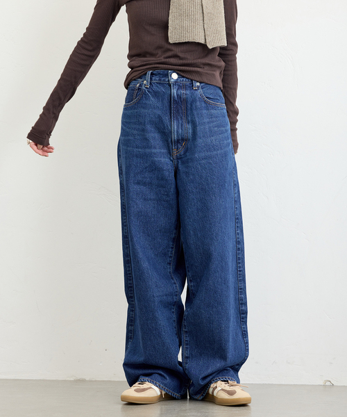 NEEDBY heritage（ニードバイヘリテージ）の「【NEEDBY heritage/ニードバイ ヘリテージ】 KOH（デニムパンツ・レディース・サックスブルー/ネイビー・29/28/27）」の21枚目の写真