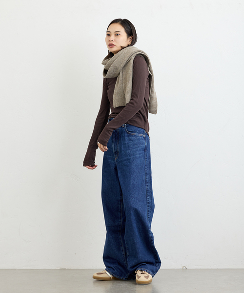 NEEDBY heritage（ニードバイヘリテージ）の「【NEEDBY heritage/ニードバイ ヘリテージ】 KOH（デニムパンツ・レディース・サックスブルー/ネイビー・29/28/27）」の12枚目の写真