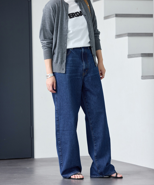 NEEDBY heritage（ニードバイヘリテージ）の「【NEEDBY heritage/ニードバイ ヘリテージ】 KOH（デニムパンツ・レディース・サックスブルー/ネイビー・29/28/27）」の14枚目の写真