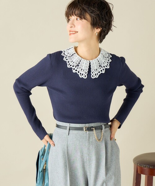未使用品 ノーリーズ Nolley's ララージ 23AW カットフリンジプルオーバーニット セーター 長袖 38 白 3-0034-6-02-002 レディース 楽天市場】《手洗い可能》カットフリンジ2WAYカーディガン
