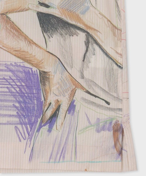 Paul Smith（ポールスミス）の「"Sketchbook Pages" オープンカラーシャツ / 243357 905U（シャツ/ブラウス・メンズ・オフホワイト・LARGE/SMALL/MEDIUM）」の6枚目の写真