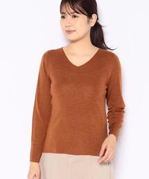Leilian | Vネックニット【ウインターコレクション】(ニット/セーター)