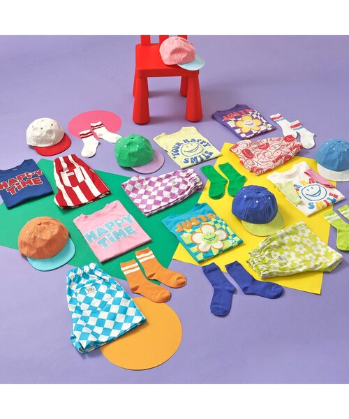 BREEZE（ブリーズ）の「【20周年】HAPPY FO SMILE キャップ（キャップ・キッズ・グリーン/パープル/オレンジ/ピンク/オフホワイト/ブルー・54/50/58）」の17枚目の写真