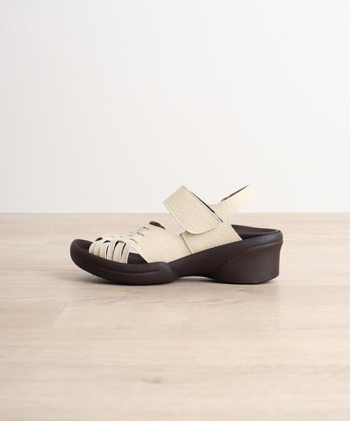 Re:getA バックベルト付き編み込みサンダル（サンダル）｜Re
