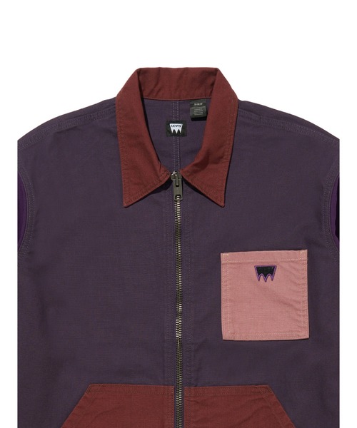 Levi's(リーバイス)の「Levi's/リーバイス LEVI'S(R) SKATE ガレージジャケット パープル ROSES IN BLOOM(ブルゾン・メンズ・パープル・XL/L/M/S)」の8枚目の写真