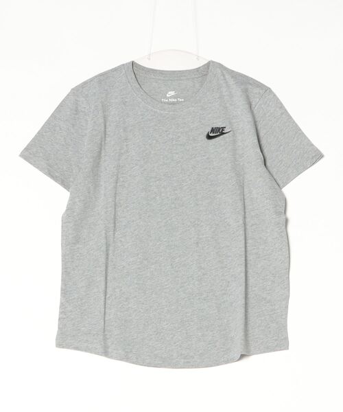 NIKE(ナイキ)の「ナイキ NIKE ナイキ NSW クラブ S/S Tシャツ(Tシャツ/カットソー・レディース・グレー/ブラック/ホワイト/エメラルド・M/L/S/XL)」の1枚目の写真