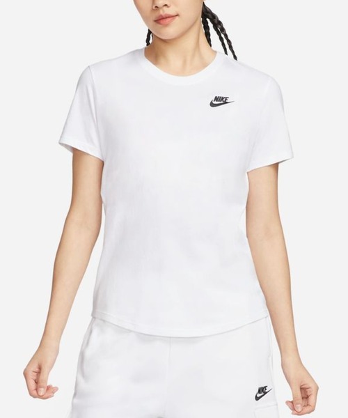 NIKE(ナイキ)の「ナイキ NIKE ナイキ NSW クラブ S/S Tシャツ(Tシャツ/カットソー・レディース・グレー/ブラック/ホワイト/エメラルド・M/L/S/XL)」の2枚目の写真