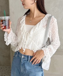 one after another NICE CLAUP | フリルボレロカーディガン(シャツ/ブラウス)