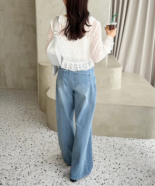 one after another NICE CLAUP（ワンアフターアナザーナイスクラップ）の「フリルボレロカーディガン（シャツ/ブラウス・レディース・チャコールグレー/グレー/オフホワイト・FREE）」の19枚目の写真