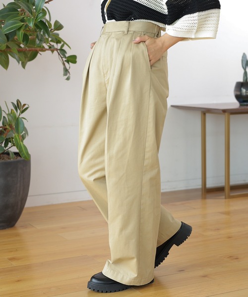 LEPSIM（レプシィム）の「加工感チノパンツ　131531（チノパンツ・レディース・ベージュ/ブラウン/チャコールグレー・LARGE/MEDIUM）」の3枚目の写真