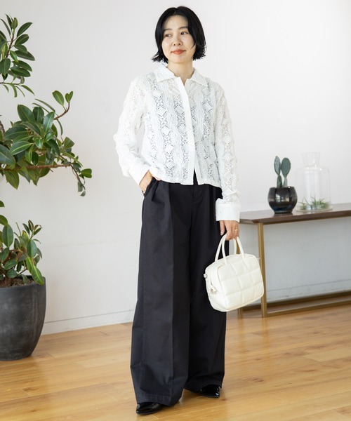 LEPSIM（レプシィム）の「加工感チノパンツ　131531（チノパンツ・レディース・ベージュ/ブラウン/チャコールグレー・LARGE/MEDIUM）」の8枚目の写真