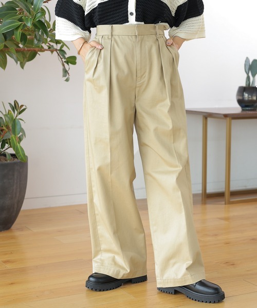 LEPSIM（レプシィム）の「加工感チノパンツ　131531（チノパンツ・レディース・ベージュ/ブラウン/チャコールグレー・LARGE/MEDIUM）」の12枚目の写真