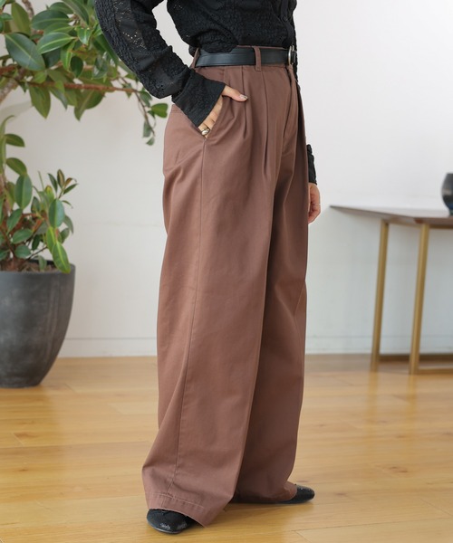 LEPSIM（レプシィム）の「加工感チノパンツ　131531（チノパンツ・レディース・ベージュ/ブラウン/チャコールグレー・LARGE/MEDIUM）」の22枚目の写真