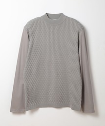 MEN'S BIGI | ニットコンビモックネックカットソー(Tシャツ/カットソー)