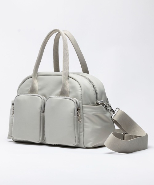 EDITA.(エディータ)の「Multi pocket shoulder bag 2way / 通勤(ボストンバッグ・レディース・ライトグレー/ブラック・FREE)」の13枚目の写真