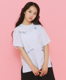 PINK-latte | ◆【130cmあり】ミックスロゴゆるTシャツ(Tシャツ/カットソー)