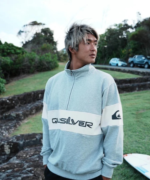 QUICK SILVER メンズウェアL Quiksilver クイックシルバー ハーフジップウェア