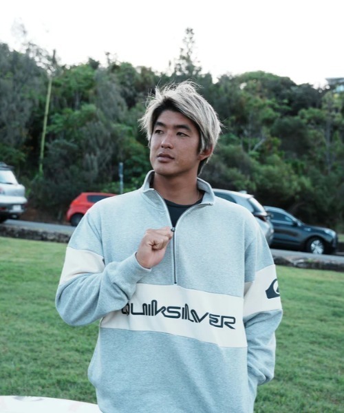 Quiksilver(クイックシルバー)の「QS OMNI HF ZIP SWEAT/クイックシルバーハーフジップスウェットトレーナー(スウェット・メンズ・アイボリー/グレー/グリーン・LARGE/MEDIUM/X-LARGE/SMALL)」の16枚目の写真
