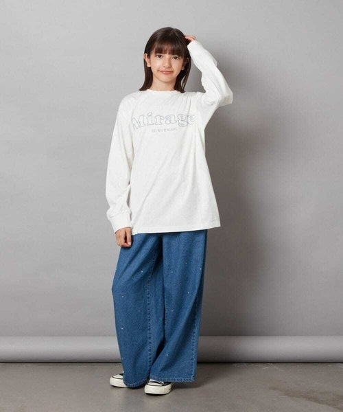 a.v.v（アーヴェヴェ）の「[160]アソートロゴロンＴ（Tシャツ/カットソー・キッズ・ブラック/ライトグレー/ホワイト・160）」の17枚目の写真