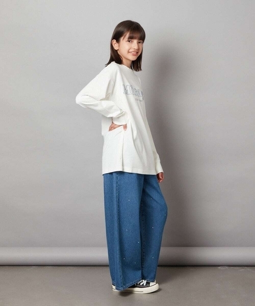 a.v.v（アーヴェヴェ）の「[160]アソートロゴロンＴ（Tシャツ/カットソー・キッズ・ブラック/ライトグレー/ホワイト・160）」の19枚目の写真