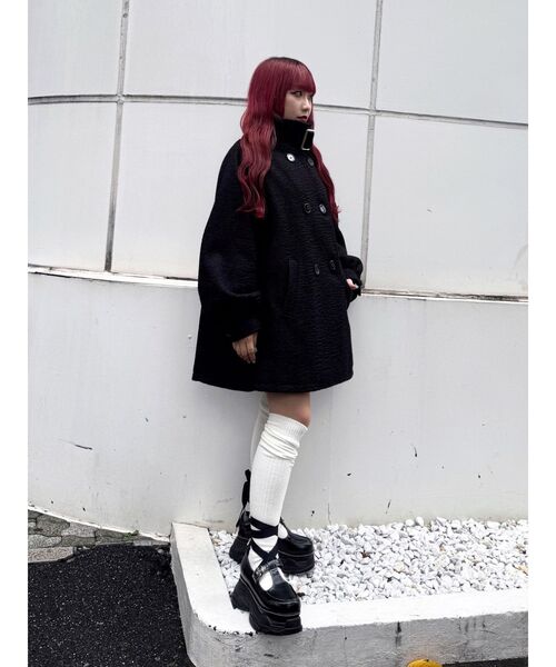 jouetie Aラインミドルコート ホワイト jouetie（ジュエティ）の「Aラインミドルコート（その他アウター