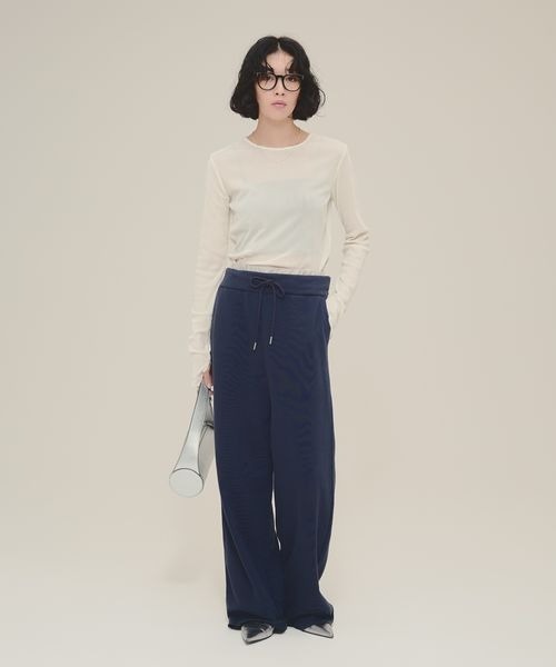eL（エル）の「【eL】Sheer Velour Pullover/130745（Tシャツ/カットソー・レディース・ブラック/オフホワイト/ネイビー/ホワイト系その他/ブラック系その他/ネイビー系・FREE）」の7枚目の写真